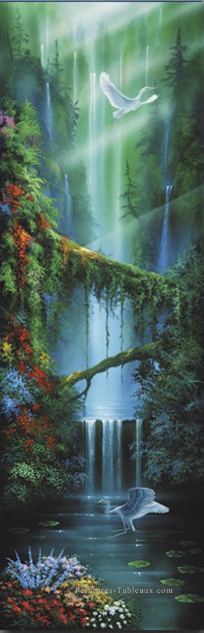 Serenity Falls forêts tropicales Peintures à l'huile